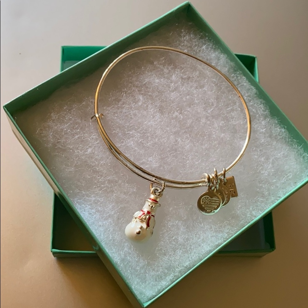 Snowman enamel bracelet